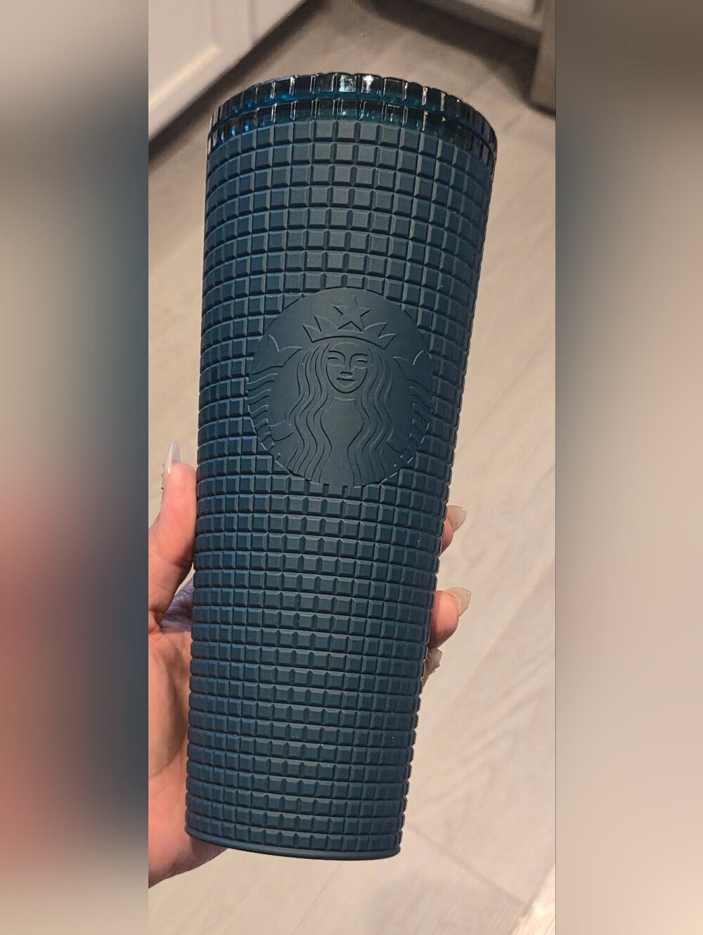 Starbucks Teal Textured Studded Tumbler